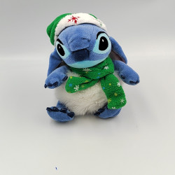 Peluche Stitch boule de neige bonnet vert Hiver Noël Lilo et Stitch DISNEYLAND