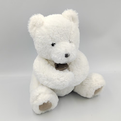 Doudou peluche ours blanc beige maman ours ivoire HISTOIRE D'OURS