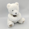 Doudou peluche ours blanc beige maman ours ivoire HISTOIRE D'OURS
