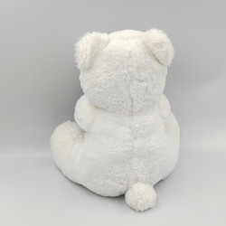 Doudou peluche ours blanc beige maman ours ivoire HISTOIRE D'OURS