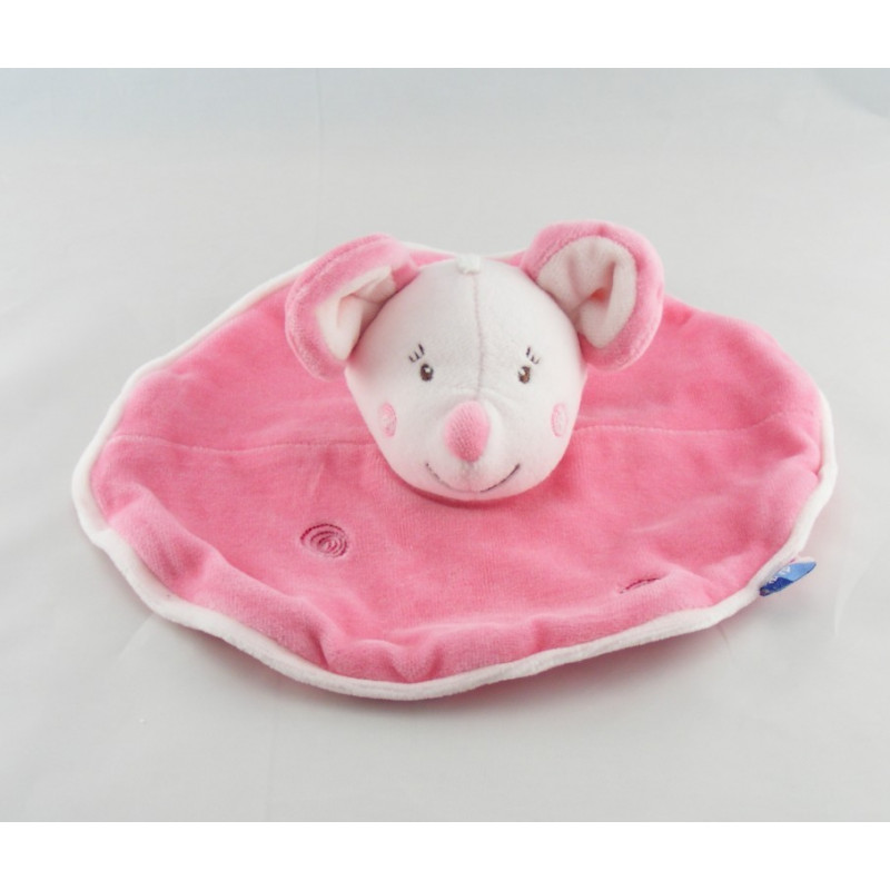 Doudou souris rose SUCRE D'ORGE