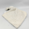 Doudou plat lapin blanc coeurs MATHILDE M