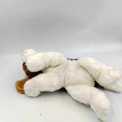 Peluche chien marron noir blanc PYRAMIDE