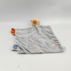 Doudou plat Oiseau Autruche Sissi bleu NOUKIE'S