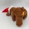 DOUDOU CERF RENNE MARRON ÉCHARPE ROUGE