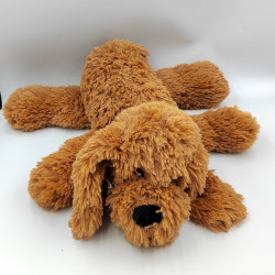 Grande peluche chien marron BLANCHE PORTE