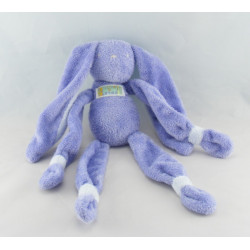 Doudou lapin pétales jaune mauve vert bleu TARTINE ET CHOCOLAT