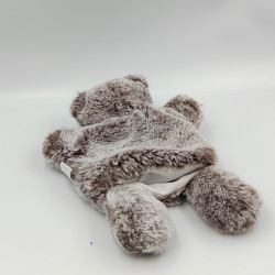 Doudou plat marionnette ours marron HISTOIRE D'OURS