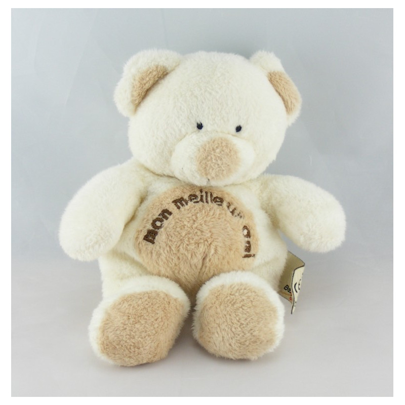 Doudou ours blanc écru NICOTOY