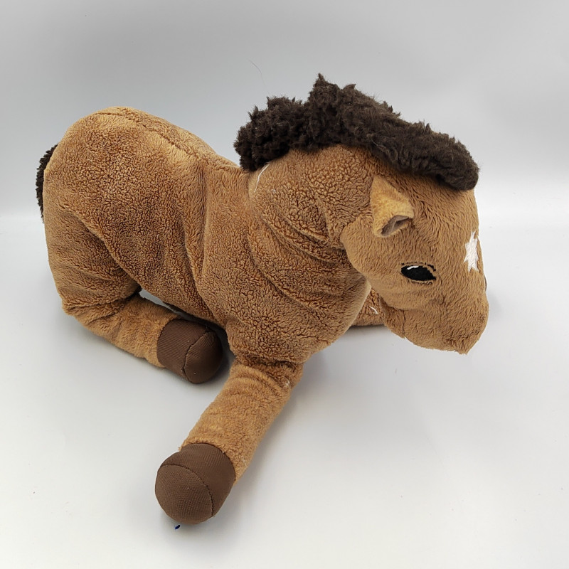 Doudou cheval marron noir IKEA