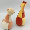 Doudou quille singe girafe les loustics MOULIN ROTY