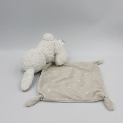 Doudou lapin blanc gris étoiles mouchoir SIMBA TOYS