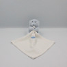 Doudou plat ours bleu ciel avec mouchoir Baby nat