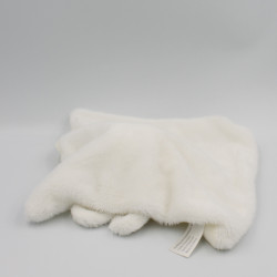 Doudou plat ours déguisé en lapin blanc écru SIMBA TOYS