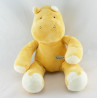 Doudou musical hippopotame jaune BABYSUN