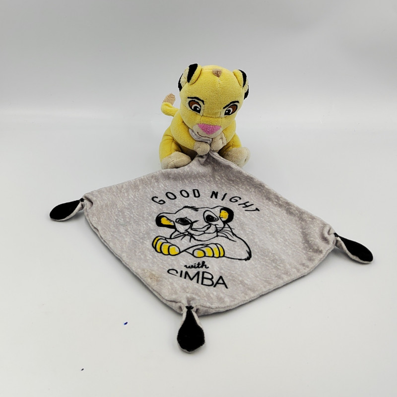 Doudou le roi lion Simba mouchoir Good Night DISNEY