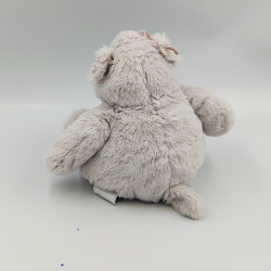 Doudou hippopotame gris rose HISTOIRE D'OURS