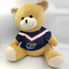 Peluche ours beige bleu Football FC GIRONDINS DE BORDEAUX