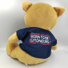 Peluche ours beige bleu Football FC GIRONDINS DE BORDEAUX