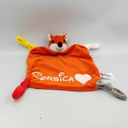Doudou renard orange jaune gris Corsica SANDY