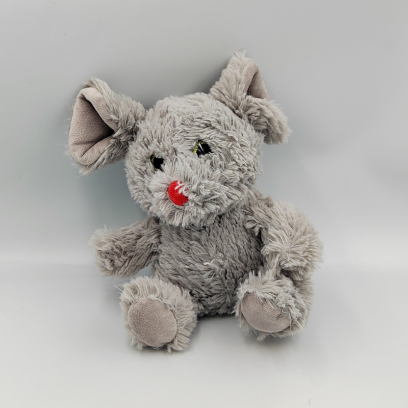 Doudou peluche souris grise DELTA SPORT