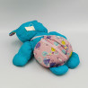 Peluche Puffalump souris bleu rose motifs