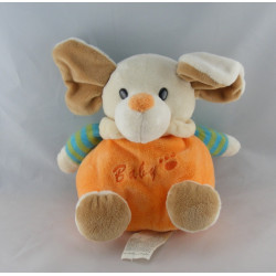 Doudou plat éponge souris bleu AUCHAN