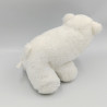 Doudou peluche ours polaire blanc