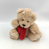 Doudou ours marron rouge NOCIBE 2023