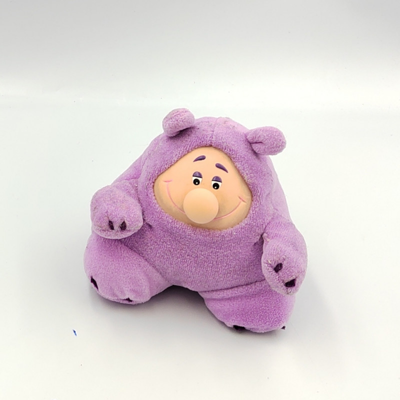 Ancienne peluche Chubbles Chootles mauve AJENA