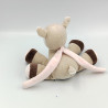 Doudou musical faon biche beige marron rose NATTOU