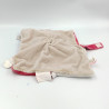 Doudou plat lapin rose beige blanc Anna et Pili NOUKIE'S