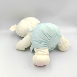 Peluche Puffalump ours jaune vert rose en toile BIKIN