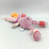 Doudou chat gris rose mauve rouge orange Nina BABY NAT