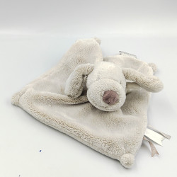 Doudou et compagnie plat chien beige taupe J'aime mon doudou