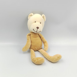 Doudou ours beige blanc NICOTOY