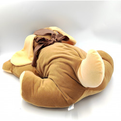 Peluche chien marron beige noeud satin GIPSY