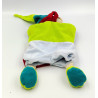 Doudou et compagnie marionnette ours vert bleu rouge marron Mirou