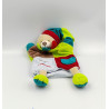 Doudou et compagnie marionnette ours vert bleu rouge marron Mirou