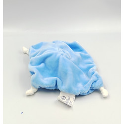 Doudou plat carré renard bleu rouge MES PETITS CAILLOUX CMP