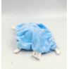 Doudou plat carré renard bleu rouge MES PETITS CAILLOUX CMP