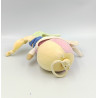 Doudou musical ours arlequin rose jaune vert les bonbons BABY NAT