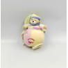 Doudou musical ours arlequin rose jaune vert les bonbons BABY NAT