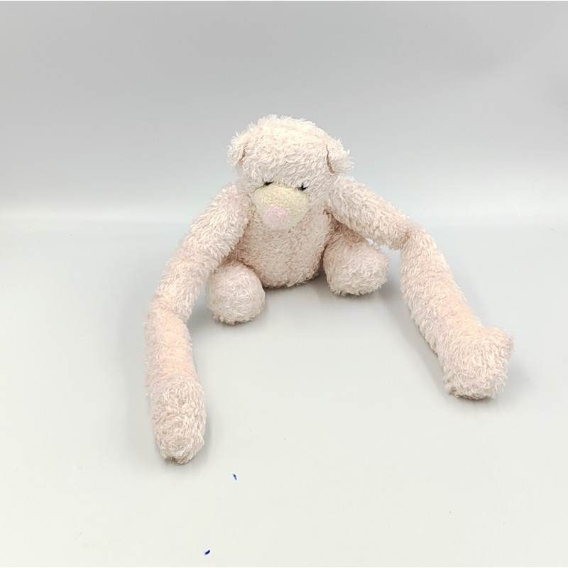 Doudou ours rose long bras