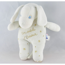 Doudou chien bleu vie bonheur tendresse SUCRE D'ORGE