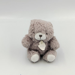 Doudou et compagnie mini ours gris blanc