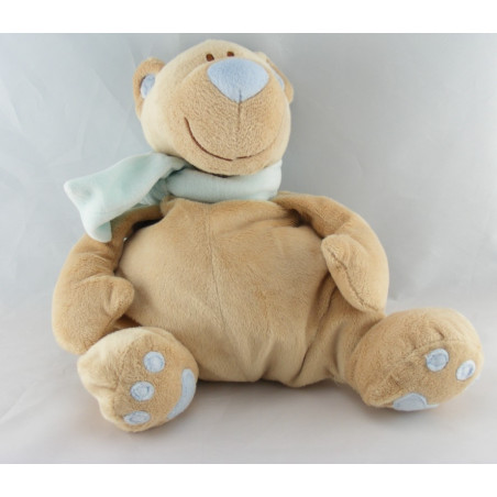 Doudou musical ours beige écharpe rose JOLLYBABY