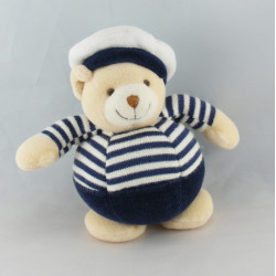 Doudou ours marin bleu marine JOLLYBABY 17 cm