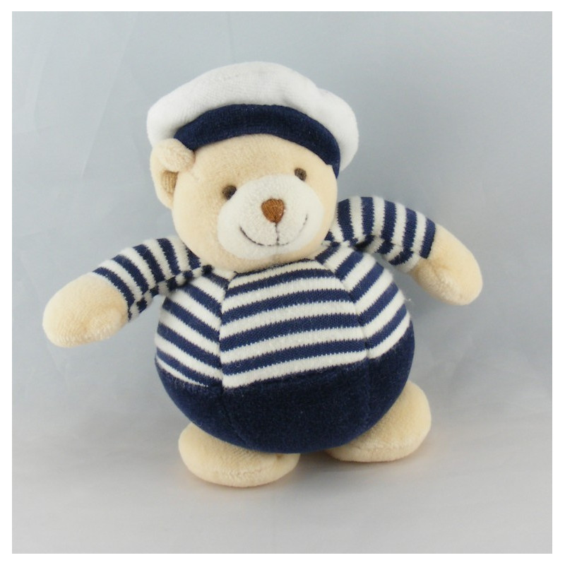 Doudou ours marin bleu marine JOLLYBABY 17 cm