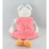 Doudou plat souris orange JOLLYBABY